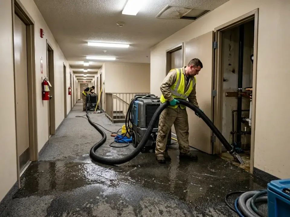 multi-unit-apartment-hallway-f-005 — frequently asked questions, Emergency Burst Pipe Water Extraction & Removal in Freeburg…